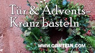 Türkranz bzw Adventskranz selbst basteln [upl. by Ylam266]