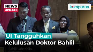 Gelar Doktornya Ditangguhkan UI Begini Respons Bahlil Lahadalia [upl. by Ayotac922]