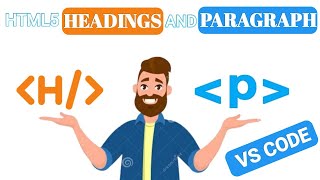 How to use Html Heading and Paragraph tags [upl. by Odnarb459]