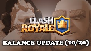 Clash Royale  Balance Update 1020  Giant amp Poison Nerf [upl. by Asial]