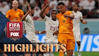 Netherlands vs Qatar Highlights  2022 FIFA World Cup [upl. by Struve]