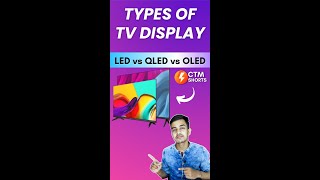 Type of TV Display  LED vs QLED vs OLED Display Comparison smarttv [upl. by Dwyer]