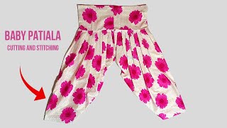 45 Year Baby Girl Patiala Salwar Cutting And Stitching  Kids Patiala Pant  Very Easy [upl. by Vergil878]