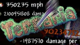 I Broke Terraria  Former World Records 350000 mph 4B DPS 90M damage in a single hit [upl. by Ahsyad]