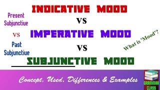 Indicative Mood Imperative Mood amp Subjunctive Mood  Moods of Verbs  Present amp Past Subjunctive [upl. by Ahsen]