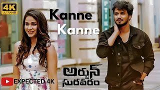 Kanne Kanne 4K video Song  Arjun Suravaram  Nikhil Lavanya Tripati  Sam C S [upl. by Ymiaj65]