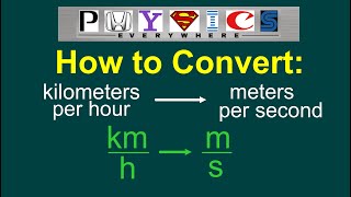 Converting kmh to ms EASY [upl. by Anma]