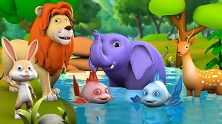 पंचतंत्र की कहानियाँ  Jungle Animal Stories  Hindi Kahani  Bedtime Moral Story riyajungletv [upl. by Rialc]