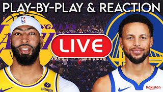 Los Angeles Lakers vs Golden State Warriors LIVE PlayByPlay amp Reaction [upl. by Reiche]