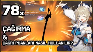 78 x Çağırma  Çağrı Puanları Kullanımı Masterless  Genshin Impact Türkçe [upl. by Lirva]