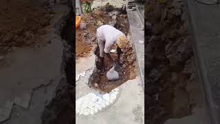 Drainage line work youtube video viralvideo [upl. by Demodena]