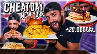 MI CHEATDAY COMIENDO 20000 CALORIAS en EEUU 🍔 la MEJORES MAC N CHEESE BURGER de NUEVA YORK [upl. by Yauqaj]