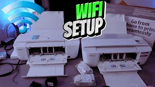 How To Do HP DESKJET 3772e 3755e Printer WIFI SETUP Connect HP Printer To WIFI Network [upl. by Godfrey]