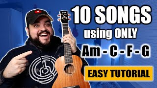 10 EASY Ukulele Songs using 4 Chords [upl. by Helli173]