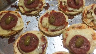 Mini Pizza Para Festa  Receitas Fáceis e Rápidas [upl. by Darcy]