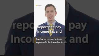 Taxfree vs taxable business expenses for business directors directorssalary taxtips shorts [upl. by Feliza]