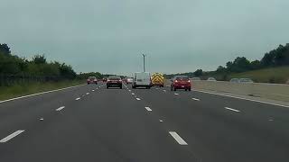 Jaguar brake checks lanehogging van and nearly causes a pileup [upl. by Blackmun]