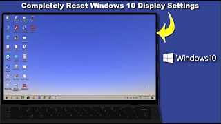 How to Reset Display Settings to Default on Windows 10 [upl. by Malachy]