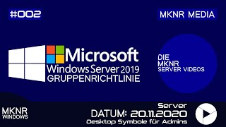 Desktop Symbole für Admins  GPO  Windows Server 2019 [upl. by Casie]