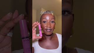 Nyx Butter Gloss Haul  Swatch on Dark Skin makeup lipcombo darkskinmakeup [upl. by Cobbie]