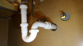 How to Plumb a Drain  Sink Drain Pipes [upl. by Channing]