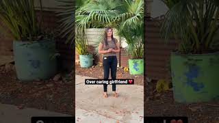 Over caring girlfriend ❤️😂 romantic funny shorts comedy [upl. by Canfield826]