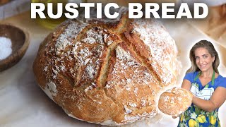 How to Make Easy Rustic Bread at Home  Quick amp Simple Recipe [upl. by Amelita4]