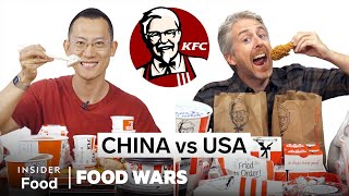 US vs China KFC  Food Wars  Insider Food [upl. by Eelahc667]