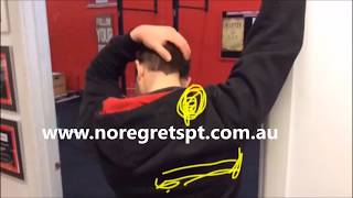 How To Release A Tight Levator Scap Muscle Giving You Neck Pain [upl. by Norraf]