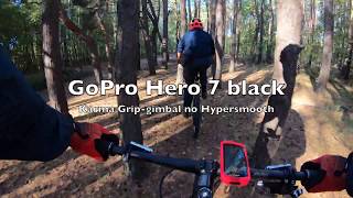 GoPro Hero 7 black gimbal karma grip vs hypersmoothMTB test [upl. by Qidas212]