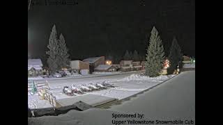 Upper Yellowstone Snowmobile Club Webcam at Cooke City Sinclair [upl. by Danyluk]