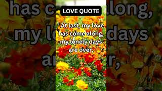 With You At Last My Love Has Come Alonginsightinflux10148love loveinsights relationship quotes [upl. by Halsy]