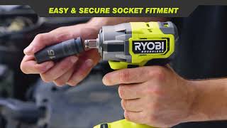 RYOBI® 18V ONE™ Compact Impact Wrench RIW18CBL [upl. by Enirol]