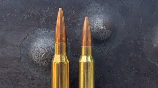 338 Lapua vs 300 Win Mag CLOSER Than You Think On Mild Steel [upl. by Darsie]