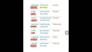 The days of the week in French [upl. by Inaluahek]