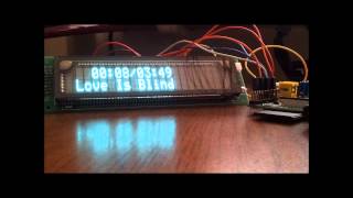 Raspberry Pi with VFD LCD HD44780 on XBMC OpenELEC using only GPIO [upl. by Ahsinra101]