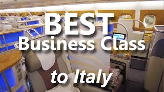 Emirates Business Class from New York JFK to Milan MXP [upl. by Laerdna855]