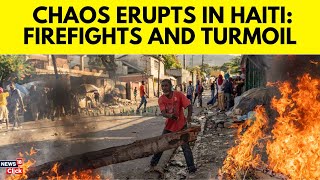 Haiti Latest News  Firefights Break Out In Haiti Amid Democratic Turmoil  Haiti Firefight  N18G [upl. by Nyrak]