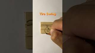 Tire Swing kryptontesla howtodraw drawingtutorials viralvideoshorts [upl. by Finbur]