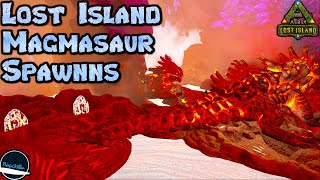 Magmasaur Spawn Locations in Lost Island on Ark Survival Evolved [upl. by Marella955]