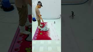 Deep Carpet Cleaning Satisfaction – Watch a Dirty Carpet Transform in 3 Minutes Satisfying shorts [upl. by Drauode]