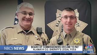 Klamath County Board of Commissioners decline to pay Sheriffs legal fees [upl. by Adiasteb]