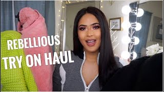 WINTER REBELLIOUS FASHION TRY ON HAUL Taisha [upl. by Nanah]