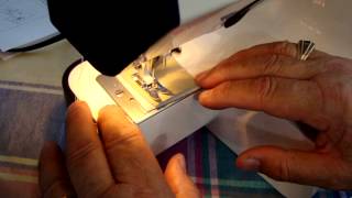 Necchi EV7 Sewing Machine threading tension bobbin winding built in stitches [upl. by Dalt]