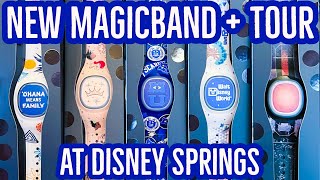 NEW MagicBand  Tour at Disney Springs in Walt Disney World  Magic Band Plus Designs [upl. by Atineg]