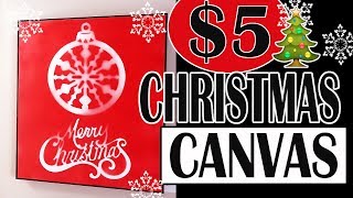 🎄DOLLAR TREE CHRISTMAS DIY 2018 🎄 WALL SIGN [upl. by Eskil]