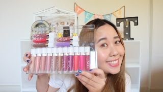 DOSE OF COLORS LIQUID MATTE LIPSTICK ALL 16 LIP SWATCHES [upl. by Wes]