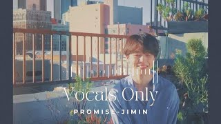 Promise by JIMIN  vocals only  English Lyrics [upl. by Gnirps]