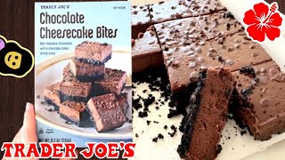 Chocolate Cheesecake Bites  Trader Joe’s Product Review [upl. by Brinna407]