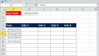 Excel Magic Trick 579 MOD function and Date Math Each Successive Date Is Repeated Twice [upl. by Clarhe926]